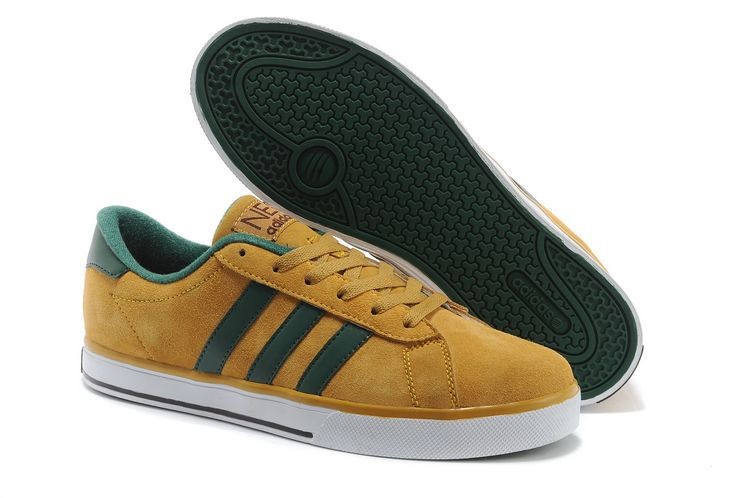 Mens Adidas 2014 Style NEO Low top Mike brown/Green